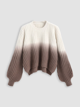 Gradient Long Sleeve Sweater