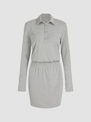 Grey Collar Dress