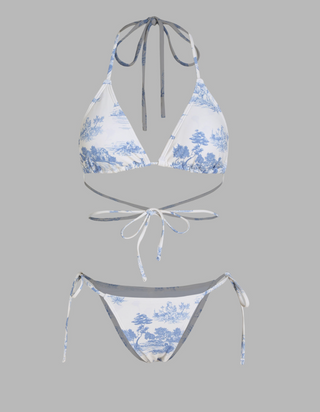 Halter Star Print Bikini Set