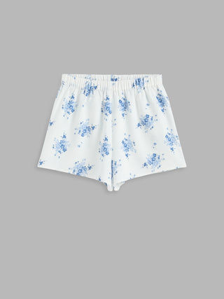 High Waist Floral Loungewear Shorts