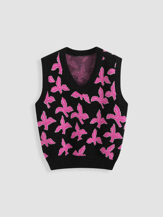 Iris Wishes Graphic Sweater Vest