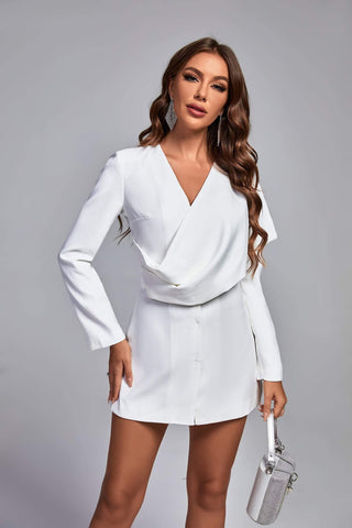 Izara Blazer Dress (S / White)