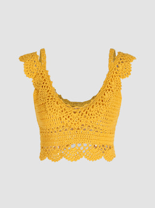 Knit Hollow Out Tank Top