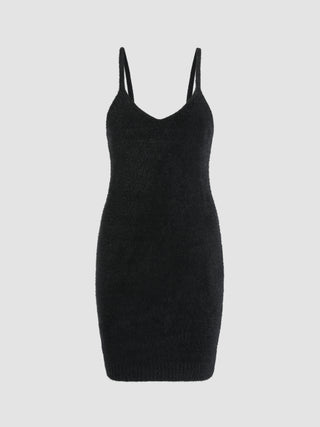 Knit Solid Bodycon Dress