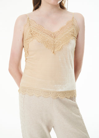 Lace Trimmed Cami Blouse