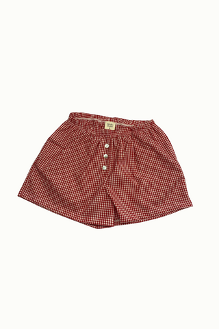 Boxer Shorts Red Gingham