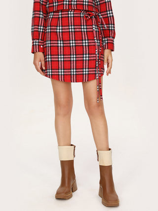 Let's Picnic Plaid Mini Skirt