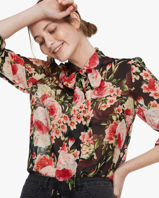 LILYSILK X MIM Floral 2 in 1 Silk Blouse