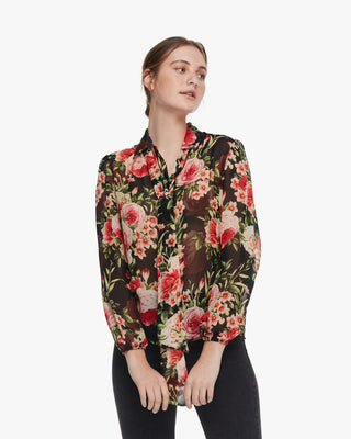 LILYSILK X MIM Floral 2 in 1 Silk Blouse