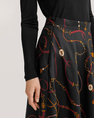 Louisville Print Flare Skirt