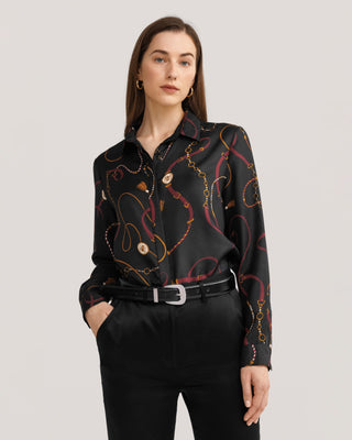 Louisville Print Silk Shirt