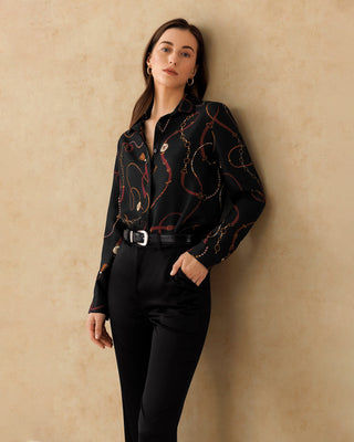 Louisville Print Silk Shirt