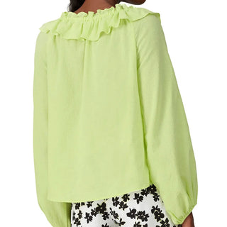 Love, Whit by Whitney Port - Citron Ruffle Blouse