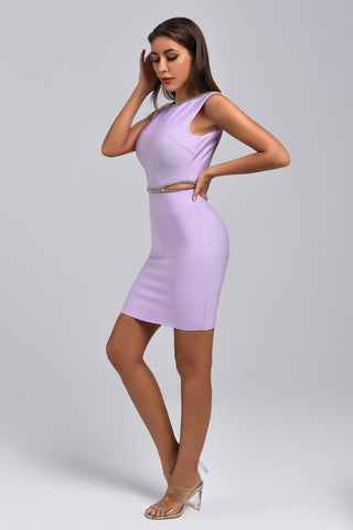 Madison Diamonate Mini Bandage Dress