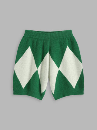 Magician Argyle Knit Shorts