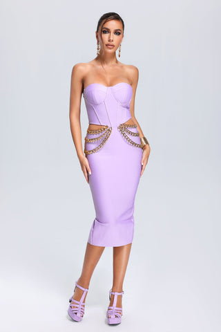 Mako Cutout Bandage Midi Dress