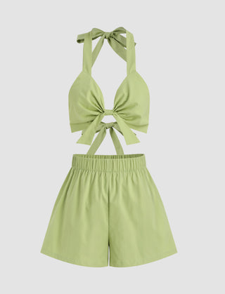 Matcha Knot Front Co-Ord