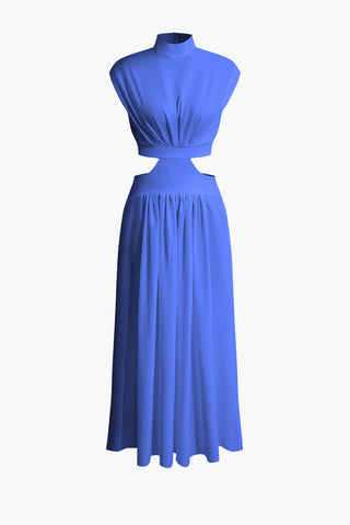 a blue dress on a white background