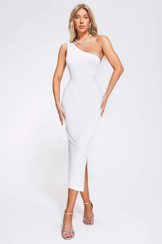 Naja One Shoulder Midi Dress