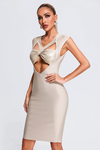 Nancy Cutout Midi Bandage Dress