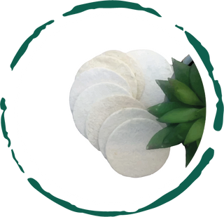 Natural Loofah Pads 5-Pcs