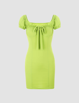 Neon Green Bodycon Mini Dress