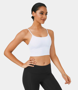 In My Feels Basic Padded Workout Cropped Tank Top