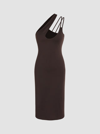 One Shoulder Midi Dress