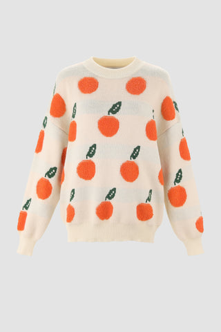 Orange Pattern Sweater