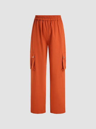 Orange Pocket Pants (M / Orange)