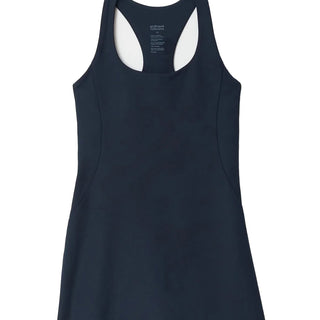 a women ' s tank top in navy