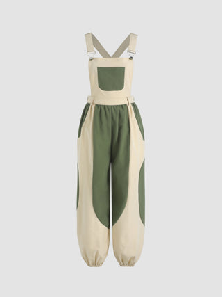 Patchy Buckle Up Jogger Jumpsuit