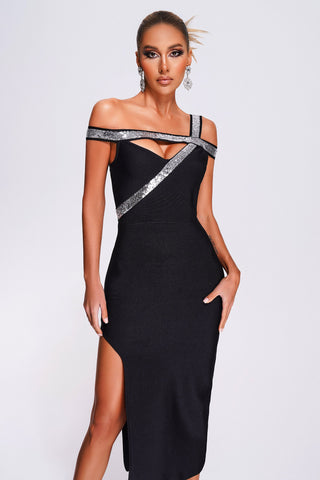 Piala Sequin Midi Bandage Dress