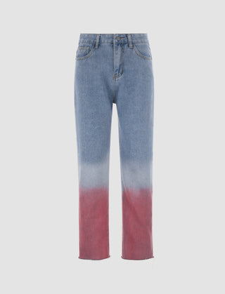 Pink Dipped Jeans