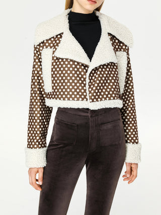 Polka Dot Crop Coat