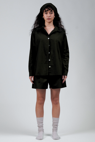 Poplin Shirt Jet Black