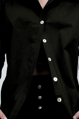 Poplin Shirt Jet Black