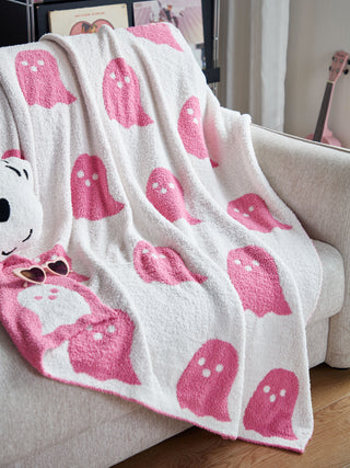 Printed Ghost Pattern Throw Blanket