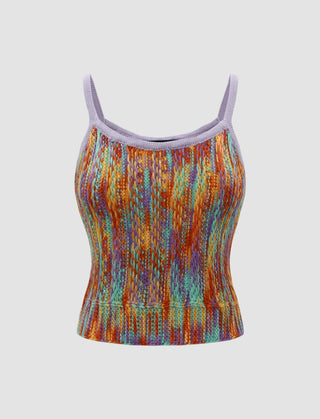 Rainbow Knitted Tank Top