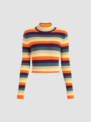 Rainbow Striped Sweater