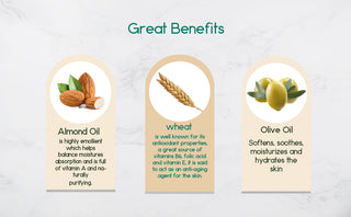 three different types of almond, almond and almond oil