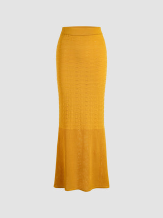 Retro Yellow Mermaid Skirt