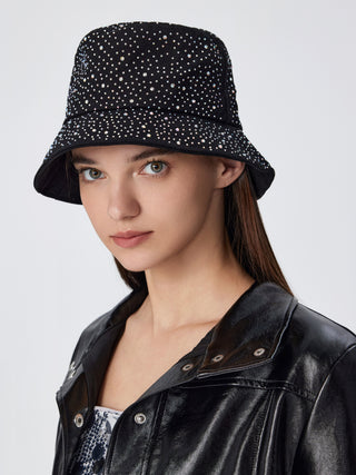 Rhinestone Decor Bucket Hat