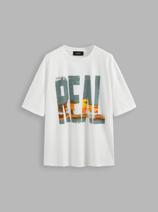 Round Neckline REAL Graphic Short Sleeve Tee