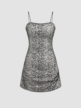 Sequin Sleeveless Mini Dress