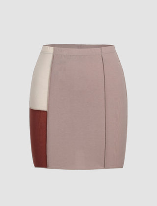 Soft Pink Patchy Skirt