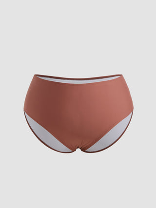 Solid Cheeky Bikini Bottom Curve & Plus