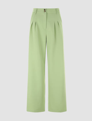 Solid Wide Leg Trousers