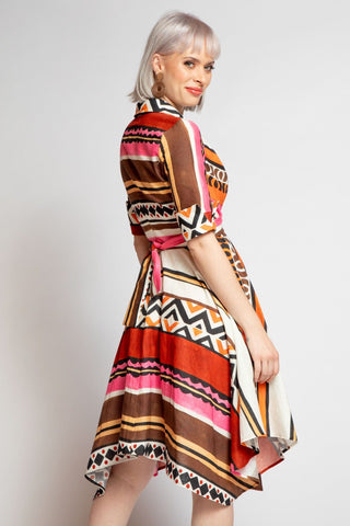 Sophia Dress - Tulum Stripe