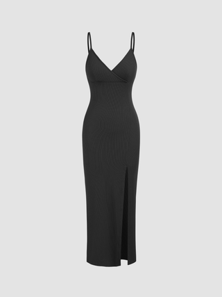 Split V-neck Maxi Dress Curve & Plus